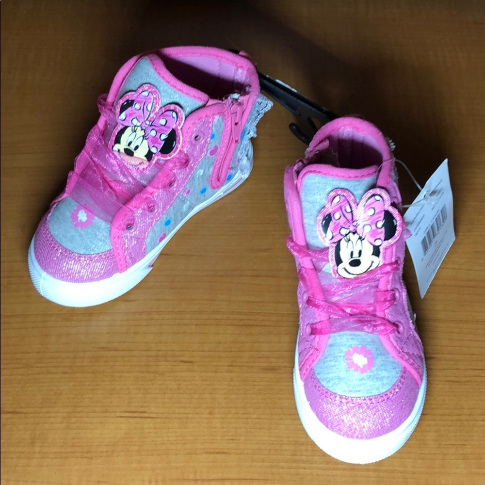 Disney Minnie Mouse Toddler High Top Sneaker